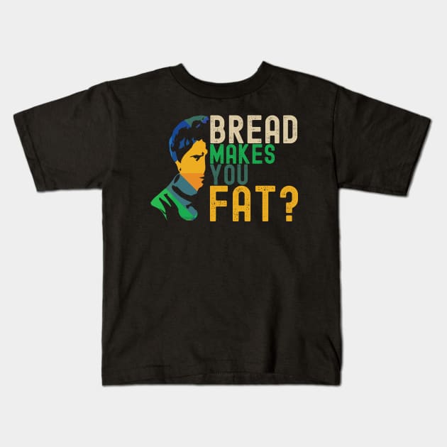 Scott Pilgrim Vs The World | Bread Makes You Fat | Colorful Pop Culture Art Kids T-Shirt by Nonconformist